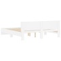 Estructura de cama con cabecero blanca 200x200 cm de , Camas y somieres - Ref: Foro24-3207455, Precio: 195,10 €, Descuento: %
