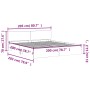 Estructura de cama con cabecero blanca 200x200 cm de , Camas y somieres - Ref: Foro24-3207455, Precio: 195,10 €, Descuento: %