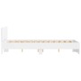 Estructura de cama con cabecero blanca 135x190 cm de , Camas y somieres - Ref: Foro24-3207504, Precio: 167,95 €, Descuento: %