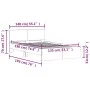Estructura de cama con cabecero marrón roble 135x190 cm de , Camas y somieres - Ref: Foro24-3207510, Precio: 165,87 €, Descue...