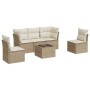 Juego de sofás jardín con cojines 6 pzas ratán sintético beige de , Conjuntos de jardín - Ref: Foro24-3217358, Precio: 378,62...