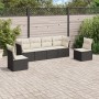 Set de sofás de jardín 6 piezas y cojines ratán sintético negro de , Conjuntos de jardín - Ref: Foro24-3217366, Precio: 320,5...