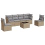 Set sofás de jardín 7 piezas y cojines ratán sintético beige de , Conjuntos de jardín - Ref: Foro24-3217379, Precio: 385,23 €...