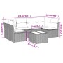 Set sofás de jardín 7 piezas y cojines ratán sintético beige de , Conjuntos de jardín - Ref: Foro24-3217398, Precio: 433,08 €...