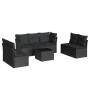 Set de sofás de jardín 8 piezas y cojines ratán sintético negro de , Conjuntos de jardín - Ref: Foro24-3217415, Precio: 472,0...