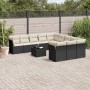 Set de sofás de jardín 12 piezas cojines ratán sintético negro de , Conjuntos de jardín - Ref: Foro24-3218416, Precio: 641,02...