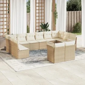 Set de sofás de jardín 12 pzas y cojines ratán sintético marrón de , Conjuntos de jardín - Ref: Foro24-3218428, Precio: 781,9...