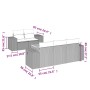 Set de muebles de jardín 6 pzas y cojines ratán sintético gris de , Conjuntos de jardín - Ref: Foro24-3257663, Precio: 427,26...