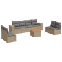 Set de sofás de jardín 9 pzas con cojines ratán sintético beige de , Conjuntos de jardín - Ref: Foro24-3257739, Precio: 537,4...