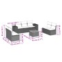 Juego de sofás de jardín con cojines beige 8 pzas ratán PE de , Conjuntos de jardín - Ref: Foro24-3257732, Precio: 499,27 €, ...