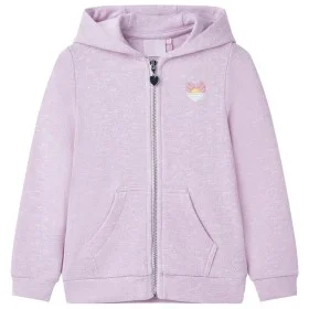 Sudadera infantil con capucha y cremallera lila mezcla 140 de , Camisetas para niños - Ref: Foro24-10988, Precio: 14,83 €, De...