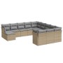 Set de sofás de jardín 12 pzas y cojines ratán sintético marrón de , Conjuntos de jardín - Ref: Foro24-3218629, Precio: 688,9...
