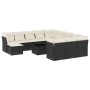 Set de sofás de jardín y cojines 13 pzas ratán sintético negro de , Conjuntos de jardín - Ref: Foro24-3218636, Precio: 726,02...