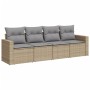 Juego de sofás jardín con cojines 4 pzas ratán sintético beige de , Conjuntos de jardín - Ref: Foro24-3218669, Precio: 258,59...