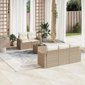 Juego de sofás jardín con cojines 6 pzas ratán sintético beige by , Garden sets - Ref: Foro24-3218688, Price: 442,57 €, Disco...