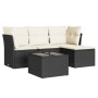 Set de muebles de jardín 5 pzas y cojines ratán sintético negro de , Conjuntos de jardín - Ref: Foro24-3217546, Precio: 262,4...