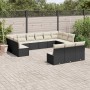 Set de sofás de jardín y cojines 13 pzas ratán sintético negro de , Conjuntos de jardín - Ref: Foro24-3218386, Precio: 655,03...