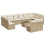 Set sofás de jardín con cojines 13 pzas ratán sintético beige de , Conjuntos de jardín - Ref: Foro24-3218378, Precio: 754,21 ...