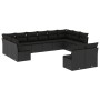 Set de sofás de jardín 12 piezas cojines ratán sintético negro de , Conjuntos de jardín - Ref: Foro24-3218365, Precio: 718,06...