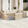 Set de sofás de jardín 12 pzas y cojines ratán sintético marrón de , Conjuntos de jardín - Ref: Foro24-3218468, Precio: 724,3...