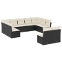 Set de sofás de jardín 11 pzas y cojines ratán sintético negro de , Conjuntos de jardín - Ref: Foro24-3218346, Precio: 562,02...