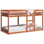 Litera de madera maciza de pino marrón cera 80x200 cm de , Camas y accesorios - Ref: Foro24-844828, Precio: 147,56 €, Descuen...