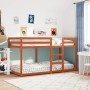Litera de madera maciza de pino marrón cera 80x200 cm de , Camas y accesorios - Ref: Foro24-844828, Precio: 147,56 €, Descuen...