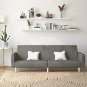 Sofá cama de 2 plazas tela gris oscuro de , Sofás - Ref: Foro24-375785, Precio: 270,21 €, Descuento: %