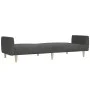 Sofá cama de 2 plazas tela gris oscuro de , Sofás - Ref: Foro24-375785, Precio: 270,21 €, Descuento: %