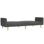 Sofá cama de 2 plazas tela gris oscuro de , Sofás - Ref: Foro24-375785, Precio: 274,96 €, Descuento: %