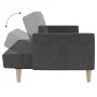 Sofá cama de 2 plazas tela gris oscuro de , Sofás - Ref: Foro24-375785, Precio: 270,21 €, Descuento: %