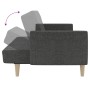 Sofá cama de 2 plazas tela gris oscuro de , Sofás - Ref: Foro24-375785, Precio: 274,96 €, Descuento: %