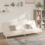 Sofá cama de 2 plazas tela color crema de , Sofás - Ref: Foro24-375726, Precio: 244,42 €, Descuento: %