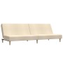 Sofá cama de 2 plazas tela color crema de , Sofás - Ref: Foro24-375726, Precio: 244,42 €, Descuento: %