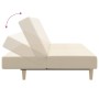 Sofá cama de 2 plazas tela color crema de , Sofás - Ref: Foro24-375726, Precio: 244,42 €, Descuento: %