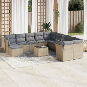 Set de sofás de jardín 12 pzas y cojines ratán sintético marrón de , Conjuntos de jardín - Ref: Foro24-3250458, Precio: 773,3...