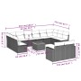 Set sofás de jardín con cojines 13 piezas ratán sintético gris de , Sofás modulares de exterior - Ref: Foro24-3224359, Precio...