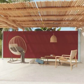 Toldo lateral retráctil de jardín rojo 200x600 cm de , Sombrillas - Ref: Foro24-317973, Precio: 117,90 €, Descuento: %