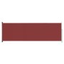Toldo lateral retráctil de jardín rojo 200x600 cm de , Sombrillas - Ref: Foro24-317973, Precio: 120,54 €, Descuento: %
