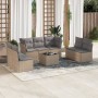 Juego de sofás de jardín con cojines beige 8 pzas ratán PE de , Conjuntos de jardín - Ref: Foro24-3217419, Precio: 439,63 €, ...