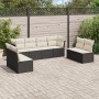 Set de sofás de jardín 8 piezas y cojines ratán sintético negro de , Conjuntos de jardín - Ref: Foro24-3217446, Precio: 418,1...