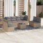 Set de sofás de jardín 9 pzas con cojines ratán sintético beige de , Conjuntos de jardín - Ref: Foro24-3217459, Precio: 531,6...