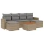 Set sofás de jardín 7 piezas y cojines ratán sintético beige de , Sofás modulares de exterior - Ref: Foro24-3224246, Precio: ...