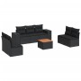 Set de sofás de jardín 8 piezas y cojines ratán sintético negro de , Conjuntos de jardín - Ref: Foro24-3257728, Precio: 493,1...