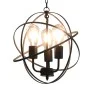 Lámpara colgante esférica negra 3 bombillas E27 de vidaXL, Lámparas - Ref: Foro24-281626, Precio: 75,64 €, Descuento: %