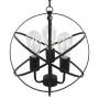 Lámpara colgante esférica negra 3 bombillas E27 de vidaXL, Lámparas - Ref: Foro24-281626, Precio: 75,64 €, Descuento: %