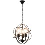 Lámpara colgante esférica negra 3 bombillas E27 de vidaXL, Lámparas - Ref: Foro24-281626, Precio: 77,17 €, Descuento: %