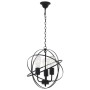 Lámpara colgante esférica negra 3 bombillas E27 de vidaXL, Lámparas - Ref: Foro24-281626, Precio: 77,17 €, Descuento: %