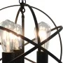 Lámpara colgante esférica negra 3 bombillas E27 de vidaXL, Lámparas - Ref: Foro24-281626, Precio: 75,64 €, Descuento: %