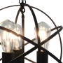 Lámpara colgante esférica negra 3 bombillas E27 de vidaXL, Lámparas - Ref: Foro24-281626, Precio: 77,17 €, Descuento: %